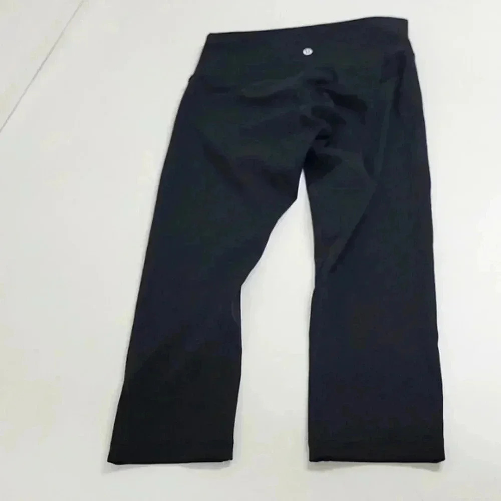 Lululemon Wunder Under Crop (Hi-Rise) *Full-On Luxtreme 21"Black (First Releas - Picture 8 of 13